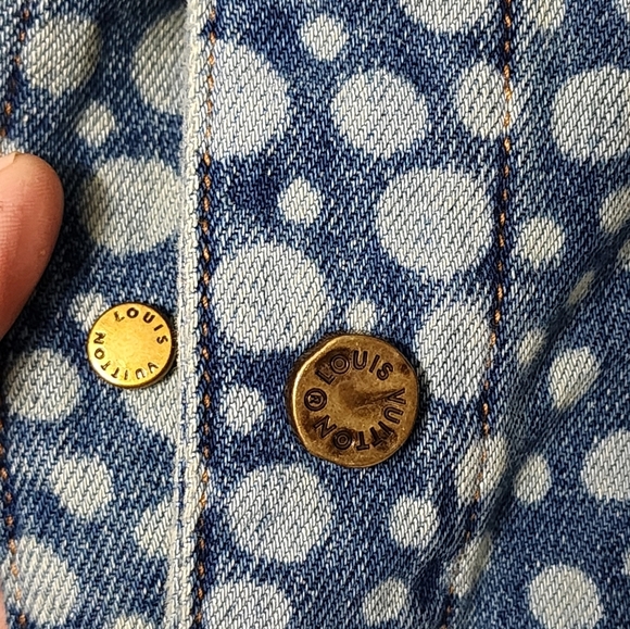 New! Louis Vuitton x Yayoi Kusama Infinity Dots Denim Shirt - Picture 10 of 12